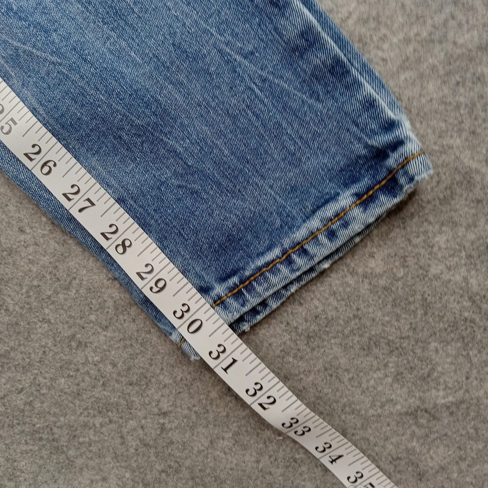 Denizen‎ From Levis Jeans Mens 29x32 Light Wash 216 Slim Straight Distressed - Picture 8 of 10